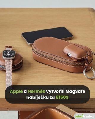 Apple a Hermès přišli s novou MagSafe nabíječkou. Její cena je 5150$💸 Existují 2 varianty - solo a duo. Nabíječky jsou...