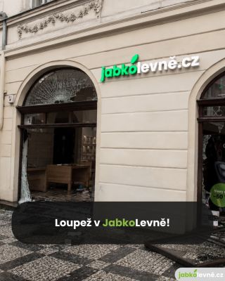 V JabkoLevně přes noc proběhla loupež!😱 Škoda je velmi vysoká. Pokud někdo z vás poznává pachatele, prosím napište nám😔