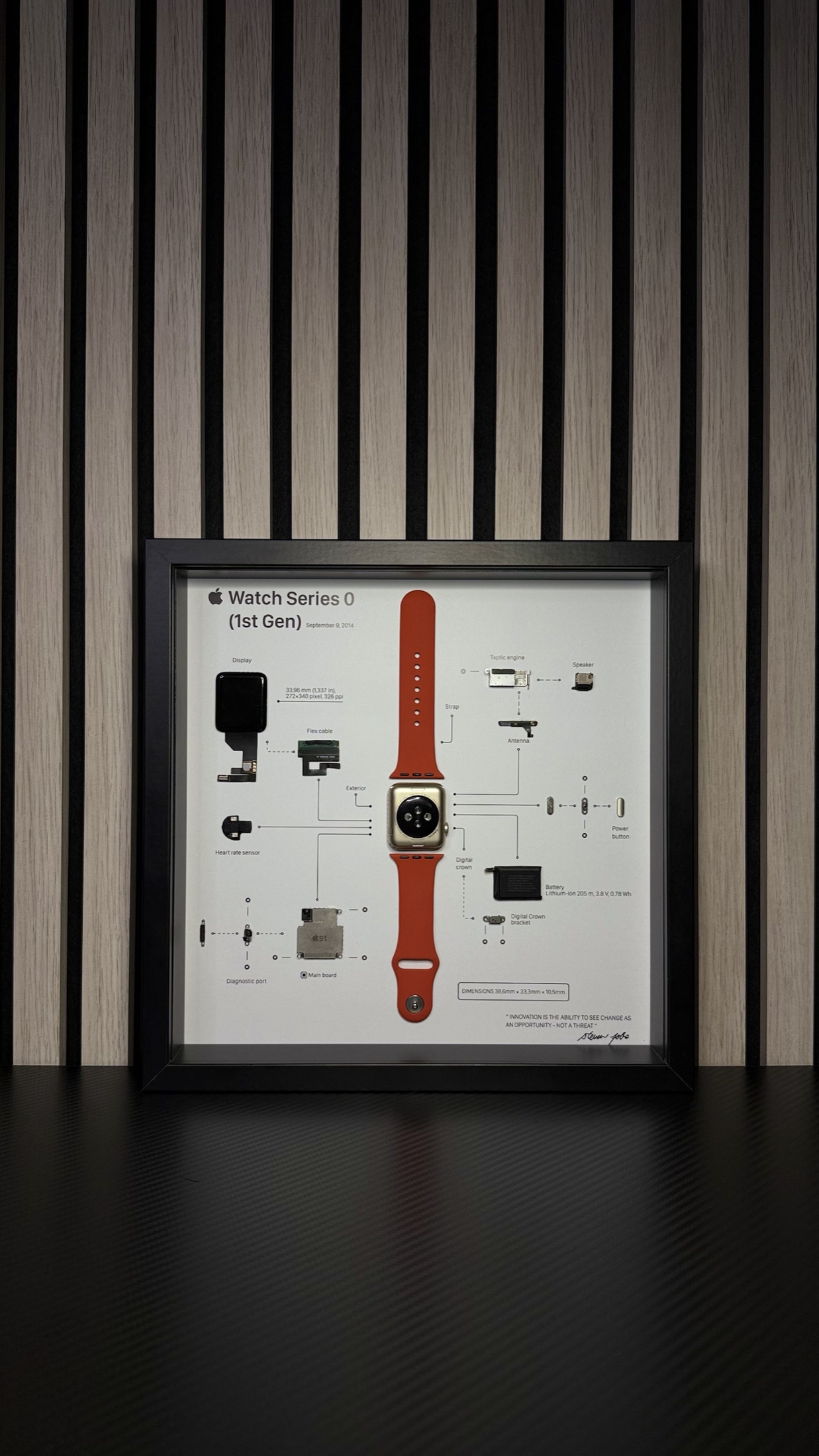 Obraz z rozložených Apple Watch