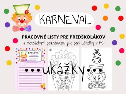 KARNEVAL pracovné listy 1