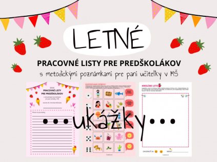 LETNÉ pracovné listy 1