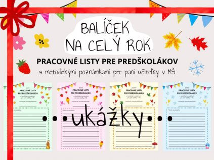 BALÍČEK NA CELÝ ROK pracovné listy