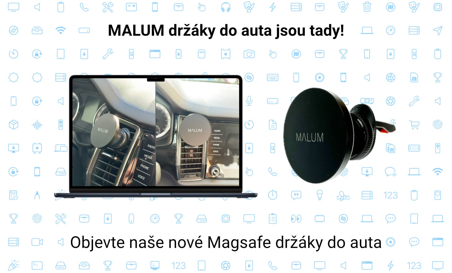 MALUM držáky do auta jsou tady!