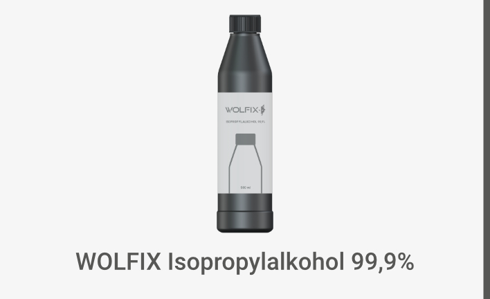 Isopropylalkohol WOLFIX 99,9% 500 ml. Skvělý pomocník při čištění zařízení