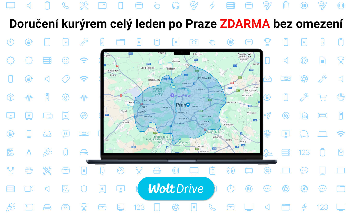 Doprava přes Wolt ZDARMA po celý leden
