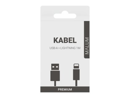 Kabel USB-A > Lightning 1m - PREMIUM (white)