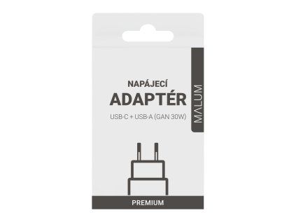 Napájací adaptér GaN 30W (white)