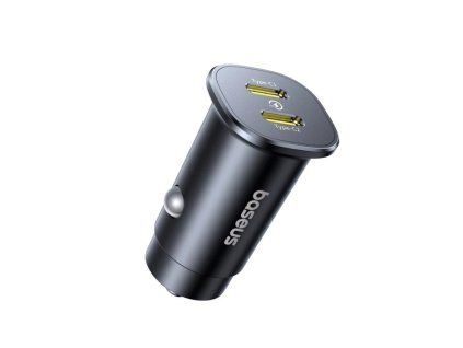 Baseus GoTrip Nabíječka do Auta 2x USB-C 30W Cosmic Black