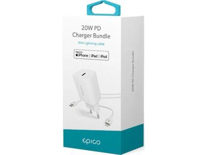 2v1 epico 20w pd charger bundle bílá