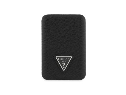 Guess Pu Grained Tiangle Logo MagSafe Powerbanka 5000mAh Black