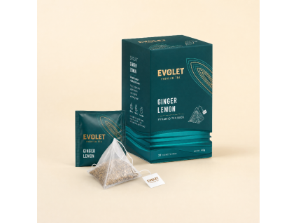 Evolet čaj pyramída zázvor s citrónom