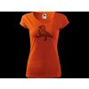 roni syvin damske triko pure oranzove jackdaw kavka cerna