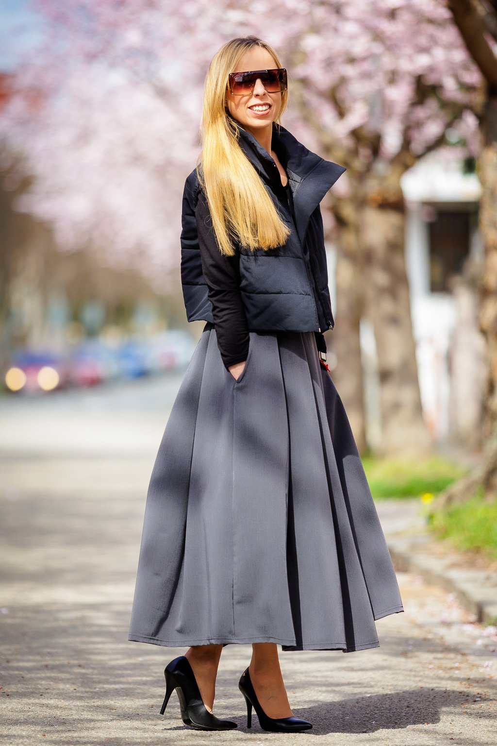 Skládaná sukně Elisa dlouhá | Jadberg Women