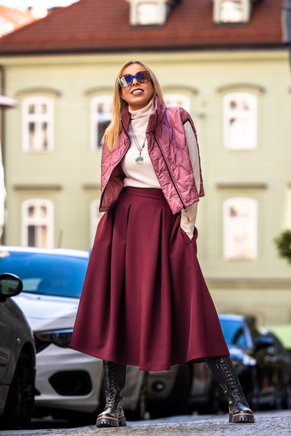 damska prosivana vesticka june ruzova jadbergwomen