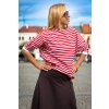 prouzkovane damske tricko cerveno bile olivia jadbergwomen 4