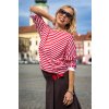 prouzkovane damske tricko cerveno bile olivia jadbergwomen 2