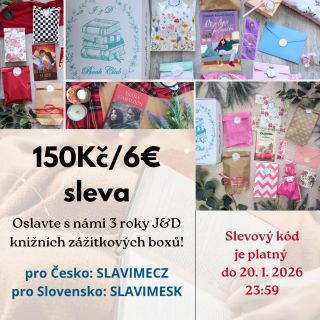 J&D slaví 3 roky! 😱 Neuvěřitelné, jak to letí. 🥹 Děkujeme všem, kteří jsou součástí. ❤️ www.jadbookclub.com