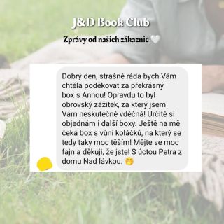 Tohle je od vás tak krásné! Využít svůj volný čas k napsání tak milých zpráv. Moc si toho vážíme a děkujeme! 🥰 V+T+E