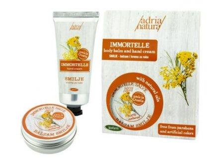 Dárkové balení krém na ruce 60ml + tělový balzám Smilje 60ml