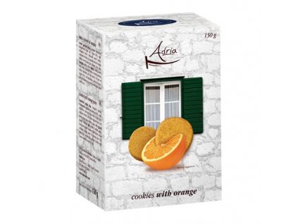 Sušenky s pomerančem 150g