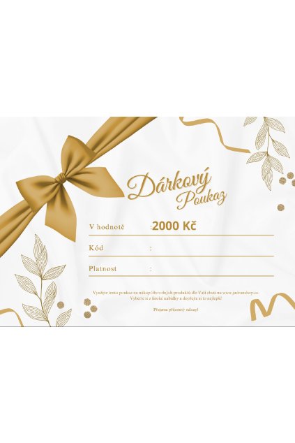White and Gold Elegant Birthday Gift Card