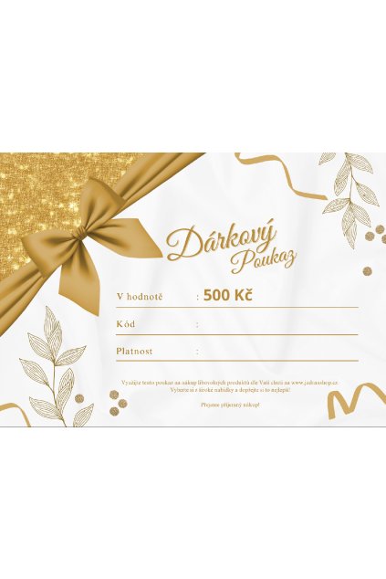 White and Gold Elegant Birthday Gift Card