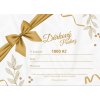 White and Gold Elegant Birthday Gift Card