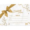 White and Gold Elegant Birthday Gift Card