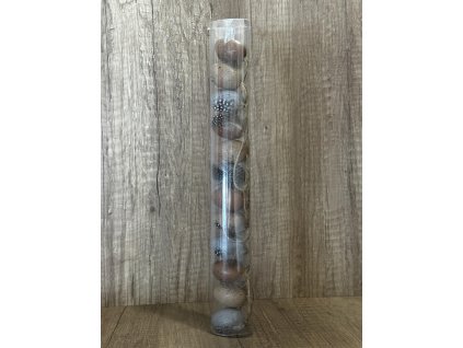 Vejce tuba 4 cm 12 ks přírodní