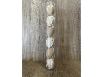 Vejce tuba 6 cm 6 ks kropenatá