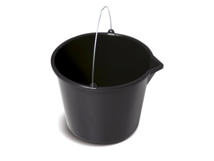 vedro stavebni s nalevkou bucket cerne 12l