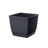 Květináč hranatý RATOLLA SQUARE antracit