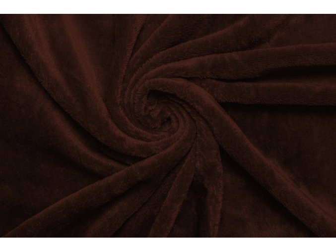 Mikroplyšové prostěradlo - tmavě hnědé - 90x200cm