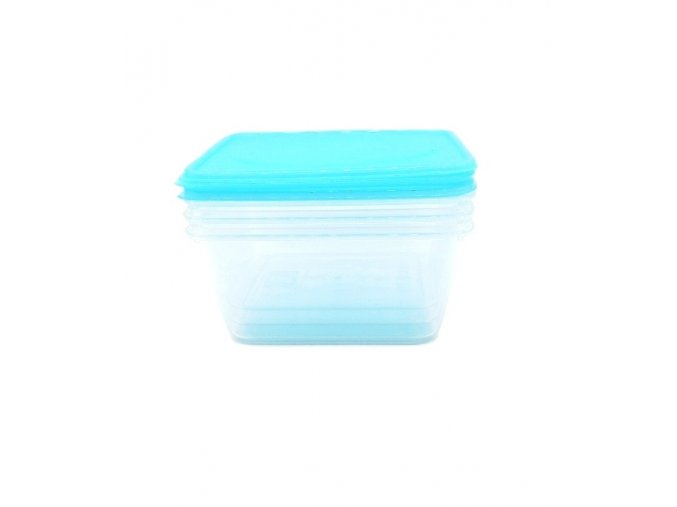 Dóza na potraviny 3507-1,2l- 3ks-Modrá-Plast