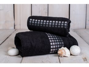Ručník/Osuška DARWIN-Černá - 70x140cm
