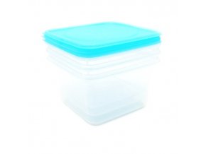 Dóza na potraviny 3491-850ml- 3ks-Modrá-Plast