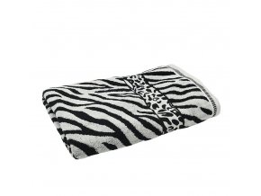 Osuška zebra 70x140-bílá