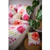 Povlečení bavlna - Flores pink 140x200,70x90,40x40cm