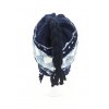Dětská zimní čepice s copánky tmavě modrá