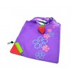 Skládací nákupní taška do kabelky-fialová