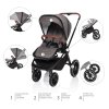 Set kočárek Move Cross + korba XL + adaptér + autosedačka, Iron Grey/Black
