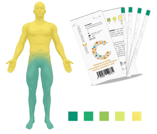 Orientační stanovení hladiny vitaminu C pomocí proužků URO-C-KONTROL