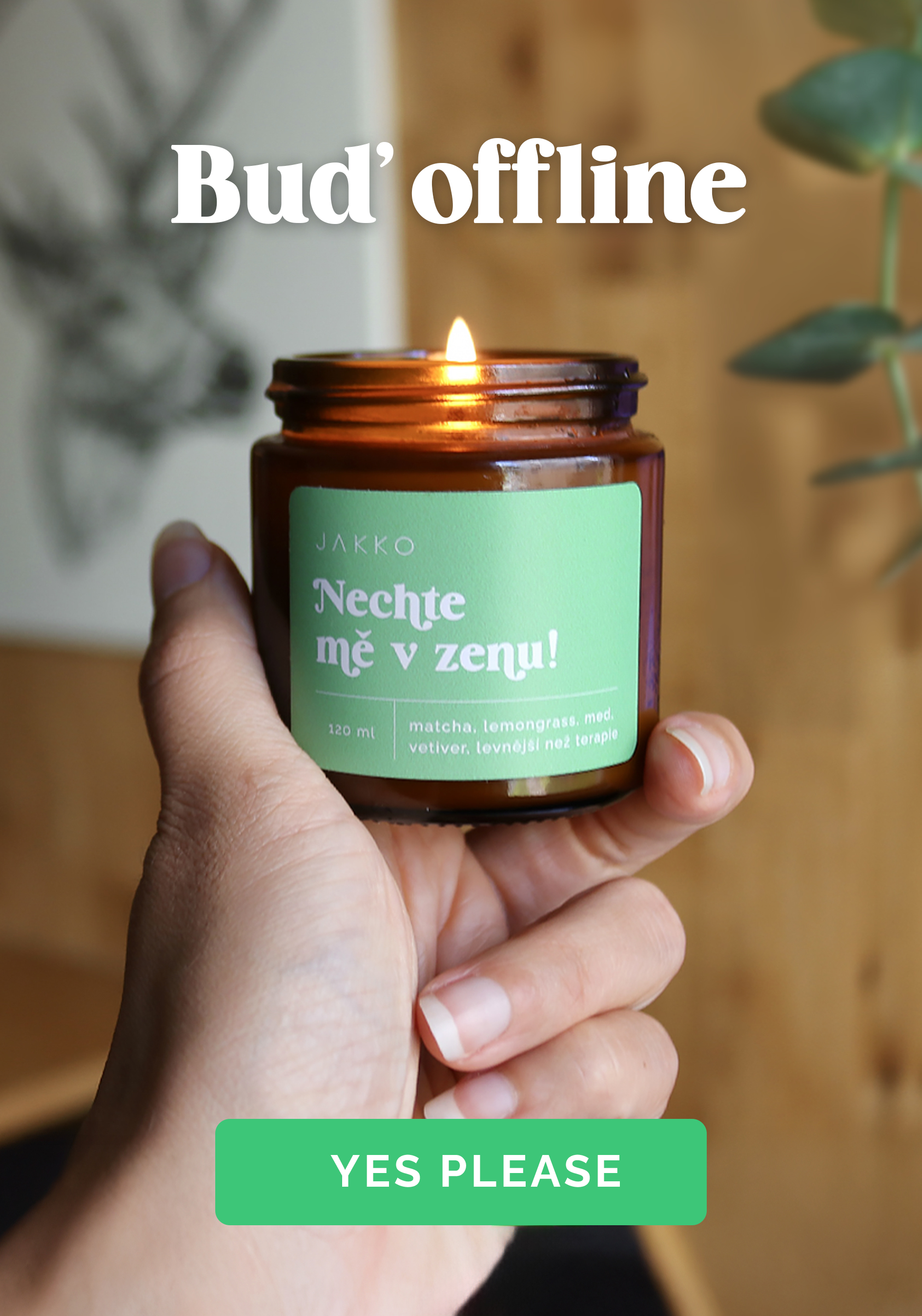 Nechte mě v zenu - svíčka