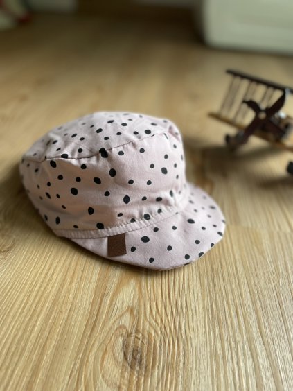 Bavlněná kšiltovka GREY DOTS - Maminka/Chlapeček
