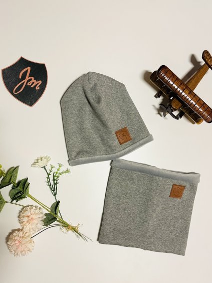 Hřejivé zimní čepice/tunely LIGHT GREY WARMKEEPER - Maminka / Děti