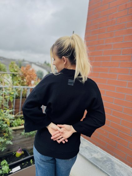 Dámské Mušelínové kimono BLACK
