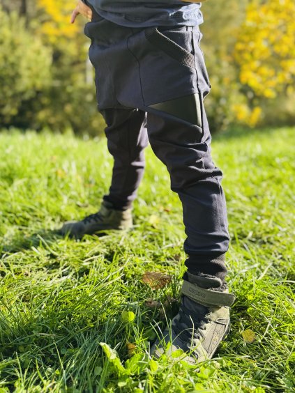 Pánské Plátěné Kalhoty Baggy Bricks DARK BLUE