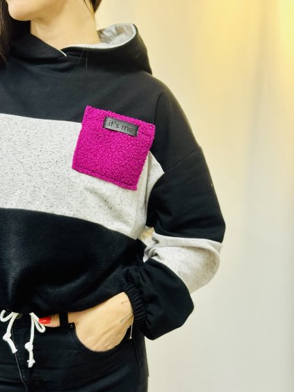 Dámská PATCHWORK Oversize Hoodie 1