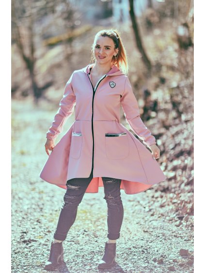 Softshell kabát s fleecem Light Pink - Maminka