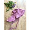Klobouček Mullet PINK MUŠELÍN - Holčička